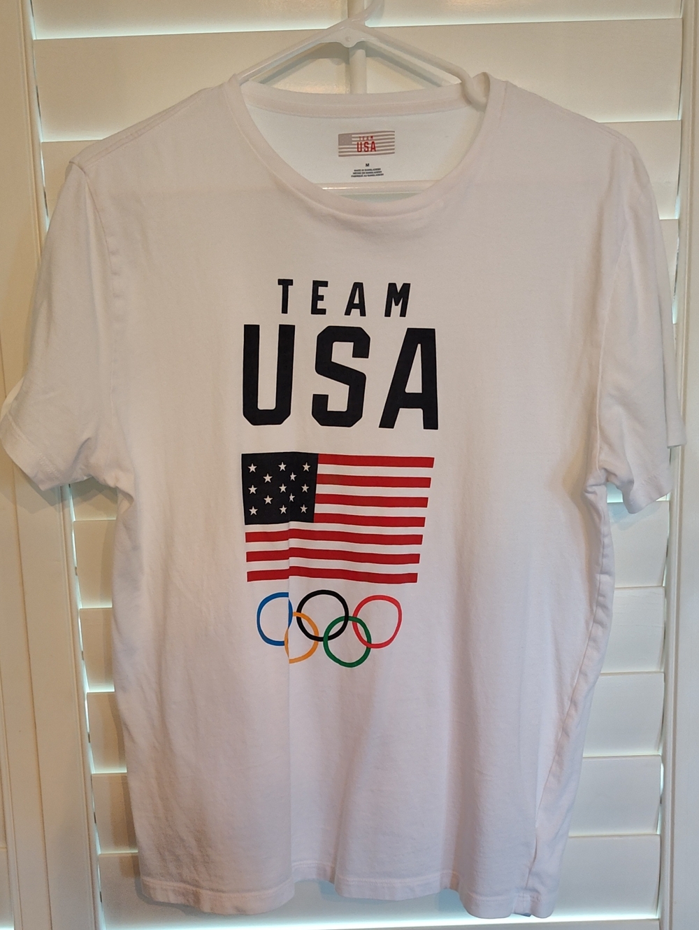 Team USA White Graphic Short Sleeve Tee